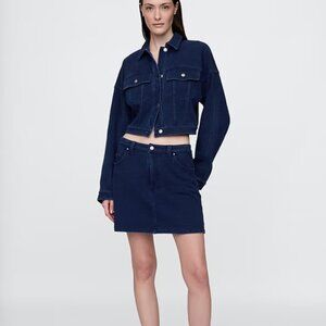 Gap Classic Blue Denim Jean Mini Skirt Size 8